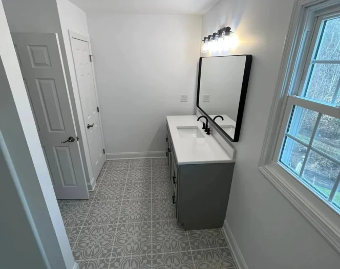 white bathroom design